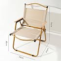 Comfortable Folding Camping Chair with Strong Iron Frame and Comfortable Cloth Seat for Garden,Balcony,BBQ Picnic, Outdoor, Sports Events and Home Relaxation