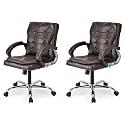 Comfortable Medium Back Revolving Leatherette Chair 2