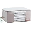 Comforter Storage Bag - Folding Organizer bag for King/Queen Comforters, Pillows, Blankets, Bedding/Quilt, Blanket, Duvet, Mothproof Space Saver; Large Collapsible Organizers, 24"x14"x11"