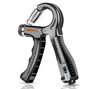 grip strengthener with counter meter adjustable hand gripper for forearm amp hand strength