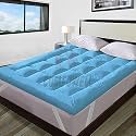 600 GSM Microfiber 5 Star Cotton Standard Bed Soft Waterproof Quilted Mattress Padding/Topper. Comfortable for Better Sleep -Sky Blue Colour of Single Size 48x78 Inch