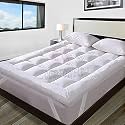 600 GSM Microfiber 5 Star Cotton Standard Bed Soft Waterproof Quilted Mattress Padding/Topper. Comfortable for Better Sleep -White Colour of Single Size 48x75 Inch