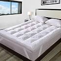 600 GSM Microfiber 5 Star Cotton Standard Bed Soft Waterproof Quilted Mattress Padding/Topper. Comfortable for Better Sleep - White Colour of Single Size 48x72 Inch