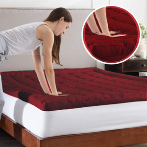comfowell 2 inch 508 cm single size microfibre stretchable waterproof mattress topper