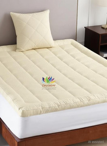 comfowell 2 inch 508 cm single size microfibre stretchable waterproof mattress topper