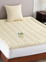 Comfowell 2 inch (5.08 cm) Single Size Microfibre Stretchable, Waterproof Mattress Topper