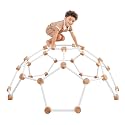 Comfy Cubs Wooden Toddler Play Gym for 3-6 Years Old - Montessori Climber for Kids - Safe Climbing Toy Support up to 120 lbs - Easy to Assemble Kids Climber for Active Play - White