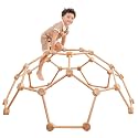 Comfy Cubs Wooden Toddler Play Gym for 3-6 Years Old - Montessori Climber for Kids - Safe Climbing Toy Support up to 120 lbs - Easy to Assemble Kids Climber for Active Play - Natural Wood