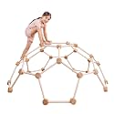 Comfy Cubs Wooden Toddler Play Gym for 3-6 Years Old - Montessori Climber for Kids - Safe Climbing Toy Support up to 120 lbs - Easy to Assemble Kids Climber for Active Play - Blush