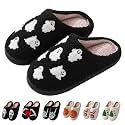Comfy Elastic Slippers for Women Men,Memory Foam Soft Plush House Slippers
