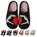 Comfy Elastic Slippers for Women Men,Memory Foam Soft Plush House Slippers
