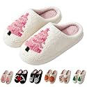 Comfy Elastic Slippers for Women Men,Memory Foam Soft Plush House Slippers