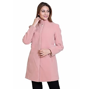 comfy sparrow women39s wool blend standard length high collared coat