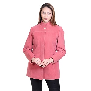 comfy sparrow women39s wool blend standard length high collared coat