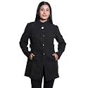 Comfy Sparrow Women's Wool Blend Standard Length High Collared Coat