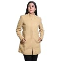 Comfy Sparrow Women's Wool Blend Standard Length High Collared Coat