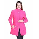 Comfy Sparrow Women's Wool Blend Standard Length High Collared Coat