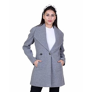 comfy sparrow women formal wear collared neck full sleeve coatblazer