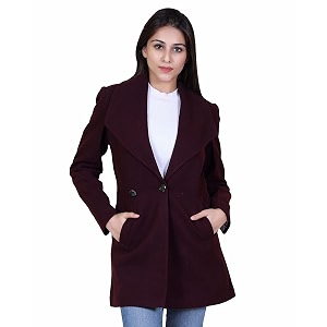 comfy sparrow women formal wear collared neck full sleeve coatblazer