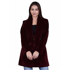 comfy sparrow women formal wear collared neck full sleeve coatblazer