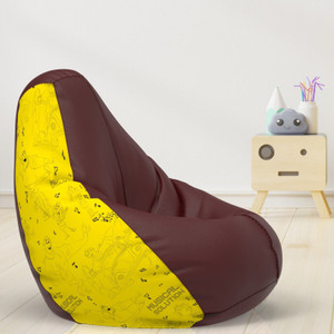 comfybean 4xl guru and bhole teardrop bean bag  with bean filling maroon
