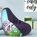 ComfyBean 5XL Oggy Teardrop Bean Bag  With Bean Filling (Indigo)