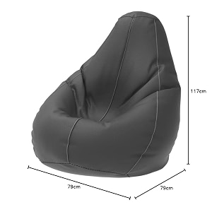 comfybean bag with beans filled 4xl- official bailey amp bakers bean bags - for adults - max user height  55-6 ft-weight  70-99 kgsmodel dark grey light grey