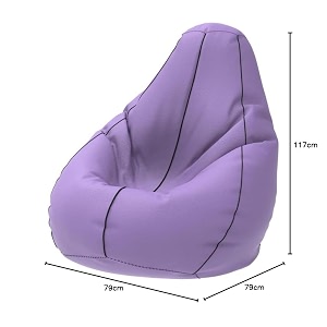 comfybean bag with beans filled 4xl- official bailey amp bakers bean bags - for adults - max user height  55-6 ft-weight  70-99 kgsmodel lavender black
