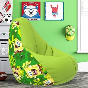 comfybean bag with beans filled 4xl- official sponge bob bean bags - for adults - max user height  55-6 ft-weight  70-99 kgsmodel sbsp