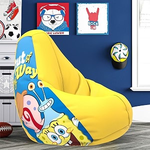 comfybean bag with beans filled 4xl- official sponge bob bean bags - for adults - max user height  55-6 ft-weight  70-99 kgsmodel sbsp