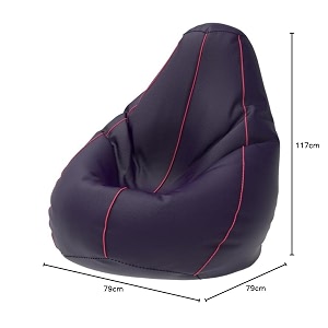 comfybean bag with beans filled 4xl- official bailey amp bakers bean bags - for adults - max user height  55-6 ft-weight  70-99 kgsmodel indigo pink