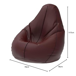 comfybean bag with beans filled 4xl- official bailey amp bakers bean bags - for adults - max user height  55-6 ft-weight  70-99 kgsmodel maroon black