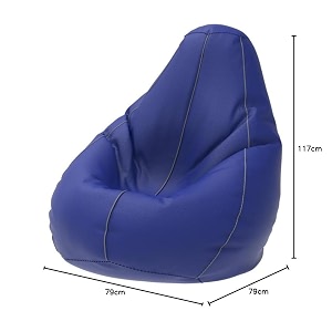 comfybean bag with beans filled 4xl- official bailey amp bakers bean bags - for adults - max user height  55-6 ft-weight  70-99 kgsmodel blue light grey