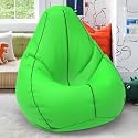 ComfyBean Bag with Beans Filled 4XL- Official: Bailey &amp; Bakers Bean Bags - for Adults - Max User Height : 5.5-6 Ft.-Weight : 70-99 Kgs(Model: Parrot Green Indigo)