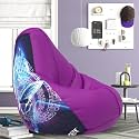 ComfyBean Bag with Beans Filled 4XL- Official: Star Trek Bean Bags - for Adults - Max User Height : 5.5-6 Ft.-Weight : 70-99 Kgs(Model: Star Trek-Artwork 2 - Purple)