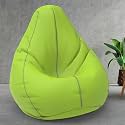 ComfyBean Bag with Beans Filled 4XL- Official: Bailey &amp; Bakers Bean Bags - for Adults - Max User Height : 5.5-6 Ft.-Weight : 70-99 Kgs(Model: Pea Green Light Grey)
