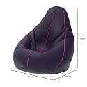 ComfyBean Bag with Beans Filled 4XL- Official: Bailey &amp; Bakers Bean Bags - for Adults - Max User Height : 5.5-6 Ft.-Weight : 70-99 Kgs(Model: Indigo Pink)