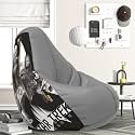 ComfyBean Bag with Beans Filled 4XL- Official: Star Trek Bean Bags - for Adults - Max User Height : 5.5-6 Ft.-Weight : 70-99 Kgs(Model: Star Trek-Artwork 5 - Light-Grey)