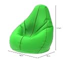 ComfyBean Bag with Beans Filled 4XL- Official: Bailey &amp; Bakers Bean Bags - for Adults - Max User Height : 5.5-6 Ft.-Weight : 70-99 Kgs(Model: Parrot Green Tan)