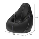 ComfyBean Bag with Beans Filled 4XL- Official: Bailey &amp; Bakers Bean Bags - for Adults - Max User Height : 5.5-6 Ft.-Weight : 70-99 Kgs(Model: Black Lavender)