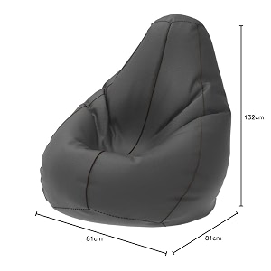 comfybean bag with beans filled 5xl- official bailey amp bakers bean bags - for adults - max user height  6-65 ft - weight  99-110 kgsmodel dark grey brown