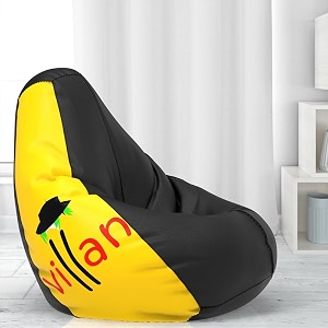 comfybean bag with beans filled 5xl- official jack amp mayers bean bags - for adults - max user height  6-65 ft - weight  99-110 kgsmodel villan 