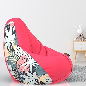 comfybean bag with beans filled 5xl- official jack amp mayers bean bags - for adults - max user height  6-65 ft - weight  99-110 kgsmodel floral pattern 9 