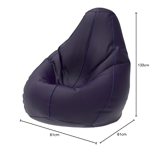 comfybean bag with beans filled 5xl- official bailey amp bakers bean bags - for adults - max user height  6-65 ft - weight  99-110 kgsmodel indigo blue
