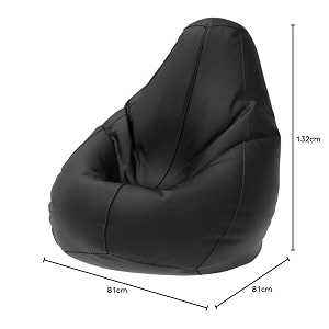comfybean bag with beans filled 5xl- official bailey amp bakers bean bags - for adults - max user height  6-65 ft - weight  99-110 kgsmodel black brown