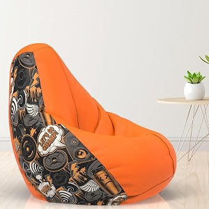 comfybean bag with beans filled 5xl- official jack amp mayers bean bags - for adults - max user height  6-65 ft - weight  99-110 kgsmodel lets go champ 