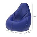 ComfyBean Bag with Beans Filled 5XL- Official: Bailey &amp; Bakers Bean Bags - for Adults - Max User Height : 6-6.5 Ft. - Weight : 99-110 Kgs(Model: Blue Light Grey)