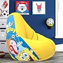 ComfyBean Bag with Beans Filled 5XL- Official: Sponge Bob Bean Bags - for Adults - Max User Height : 6-6.5 Ft. - Weight : 99-110 Kgs(Model: SBSP-Artwork 13 - Yellow)