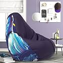 ComfyBean Bag with Beans Filled 5XL- Official: Star Trek Bean Bags - for Adults - Max User Height : 6-6.5 Ft. - Weight : 99-110 Kgs(Model: Star Trek-Artwork 4 - Indigo)