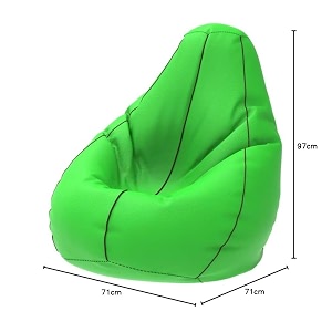 comfybean bag with beans filled xl- official bailey amp bakers bean bags - for kids - max user height  4 ft - weight  30 kgsmodel parrot green maroon